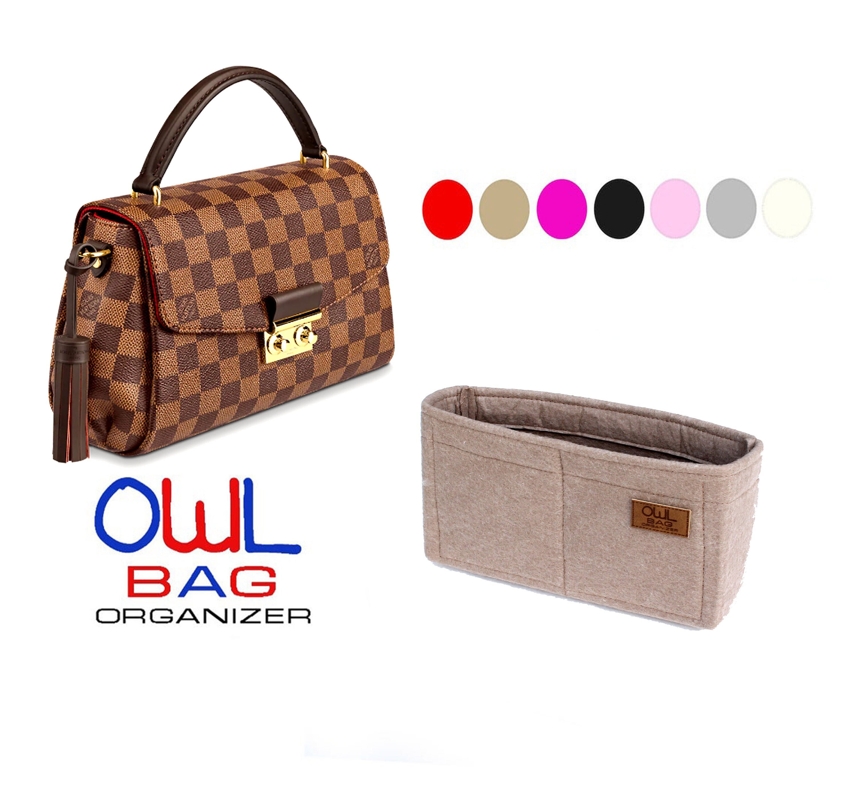  Purse Organizer, for LV LOCKME TENDER/EVER medium BB liner  bag2095khaki-S : Clothing, Shoes & Jewelry