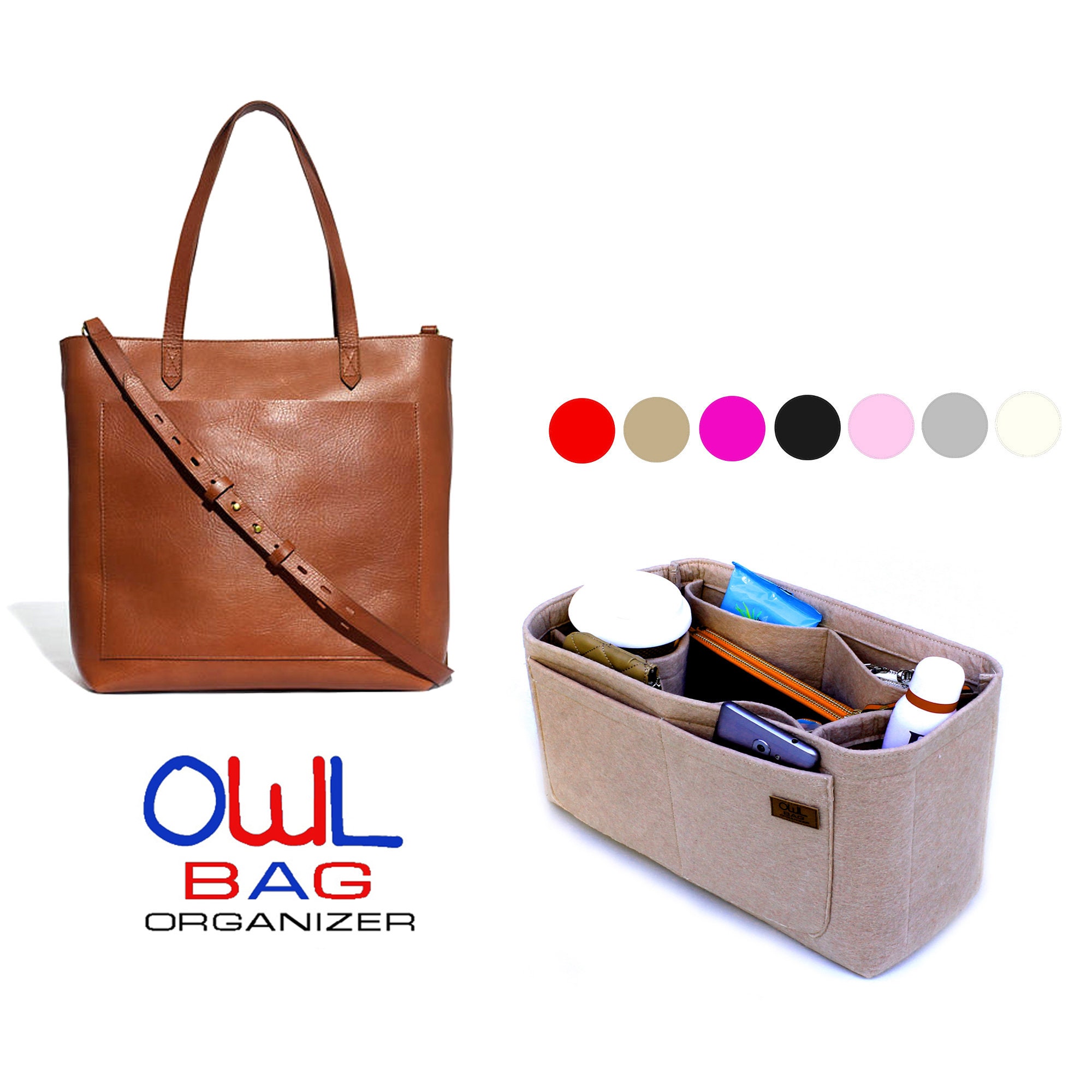 Bag and Purse Organizer with Basic Style for Noé, Petit Noé and Noé BB