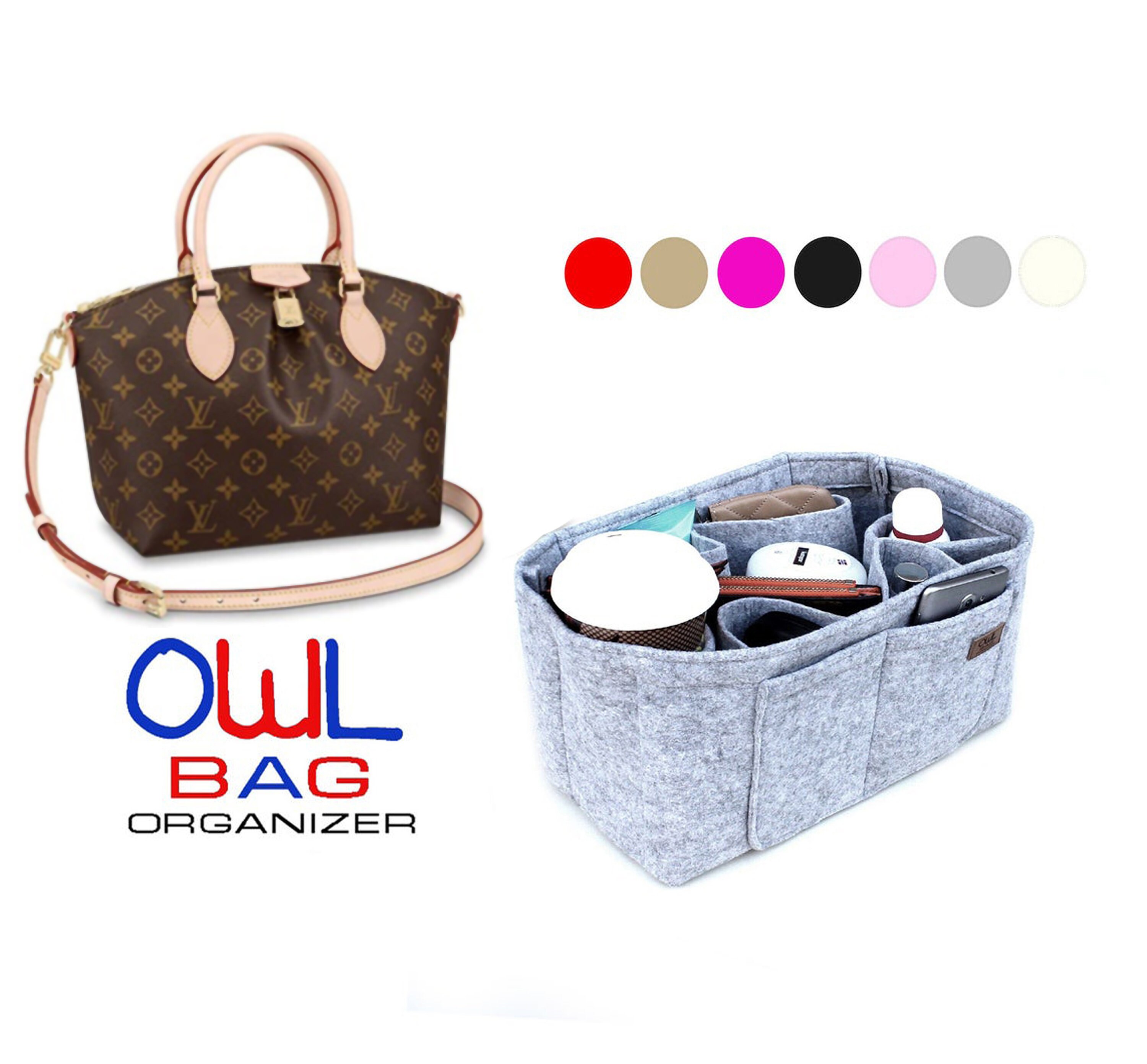 LOUIS VUITTON ODEON TOTE MM IN DAMIER EBENE + INSERT ORGANIZER