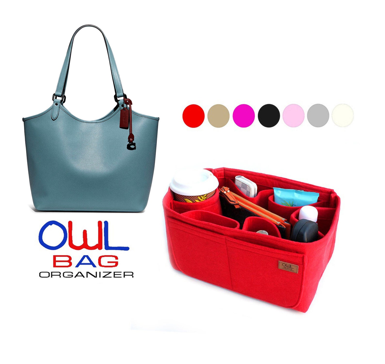 Purse Organizer for Coa.ch Field Tote 22 Tote Bag Organizer Etsy