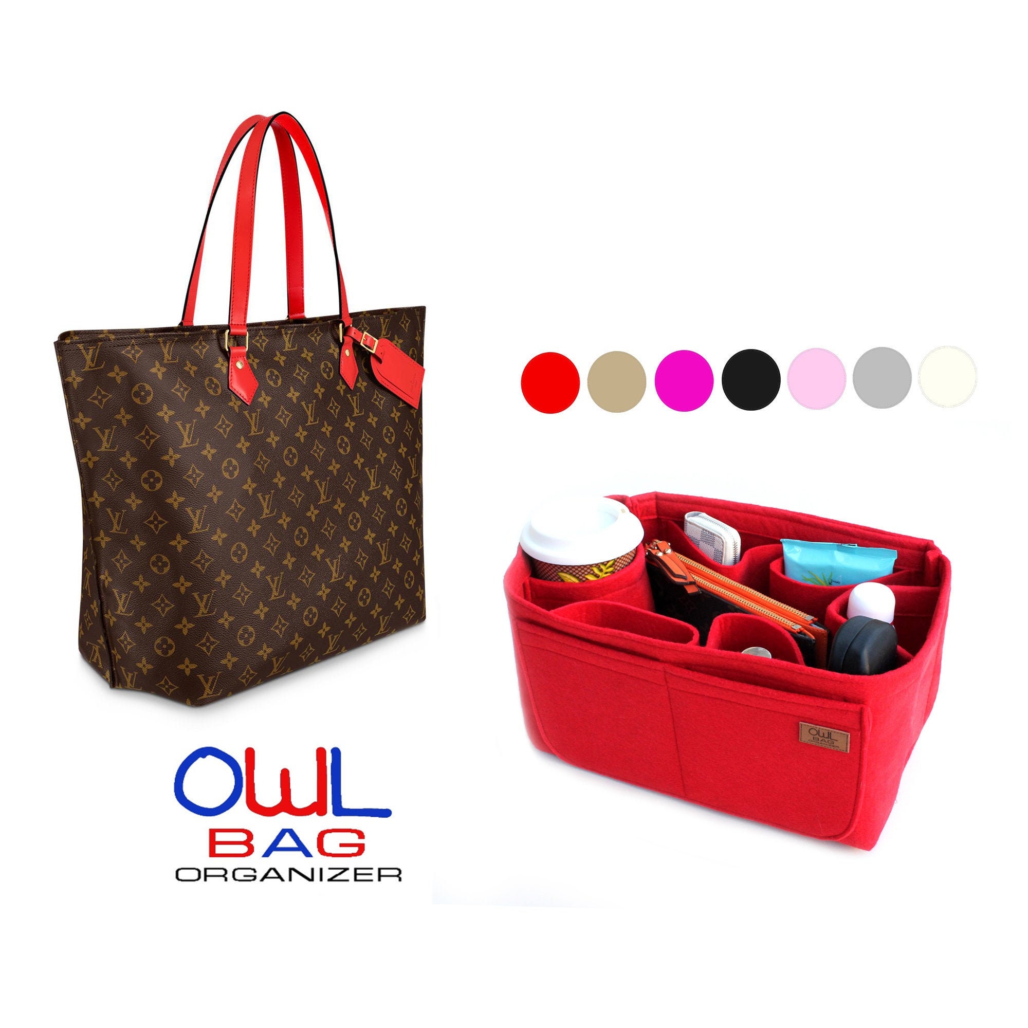 Lckaey purse insert for louis vuitton bag organizer insert tote neverfull  mm organizer 1075Claret-M - Yahoo Shopping