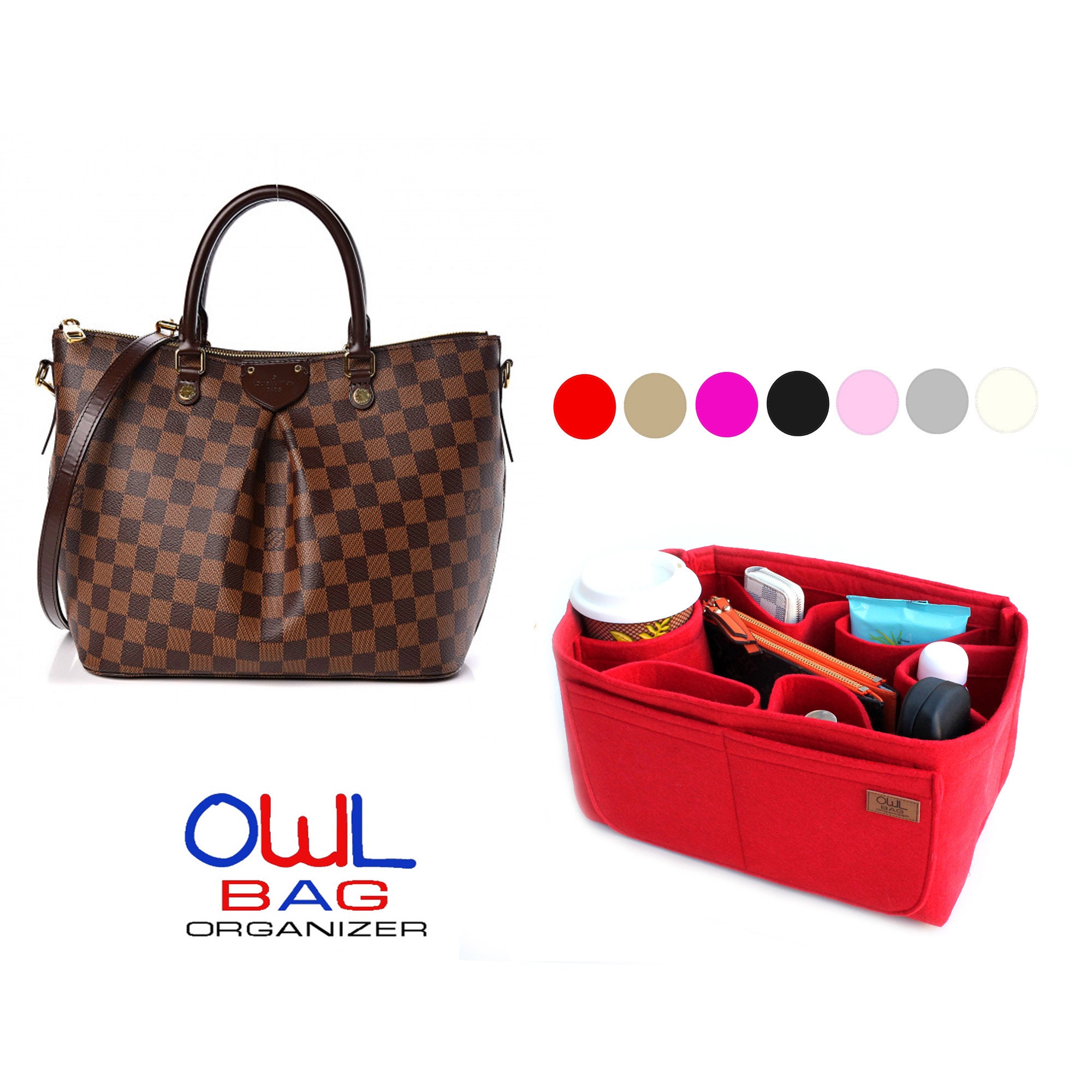 Tote Bag Organizer For Louis Vuitton V Tote MM Bag with Single Bottle