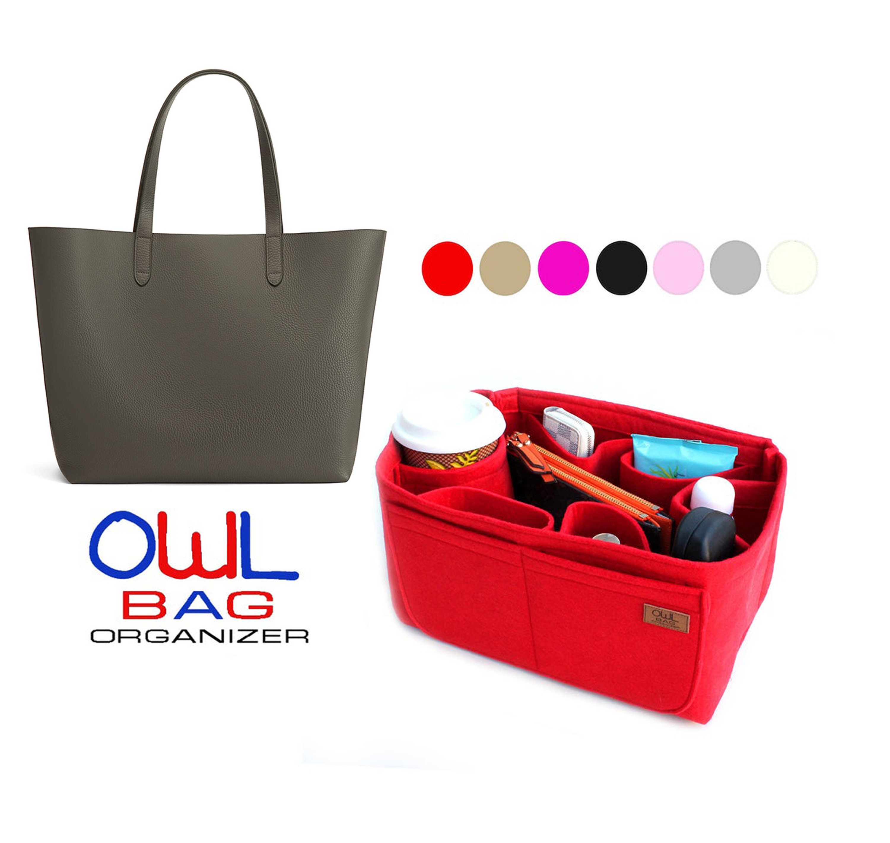 MISIXILE Tote Felt Bag Organizer Insert For Cannes Bags, Round Felt Bag In  Bag Purse Organizer Insert Fit Bucket Bag - Red