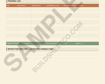 Breastfeeding Log Printable Bundle | 7-Page Newborn Tracker | Baby Feeding Log | Mom Wellness Journal | 3 Color Options