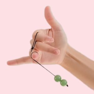 Juju Gemstone Fidget Bracelet and Skill Toy | Transforming Toy Bracelet and Pendulum
