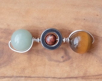 Palm Stone Alternative Anti Stress Gemstone Spinner | Adult Sensory Toy And Habit Breaker For Self Care