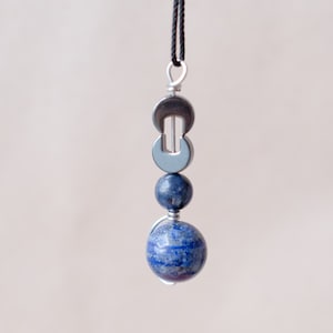 Collar táctil de tercer ojo más amuleto de joyería de cristal para la atención plena