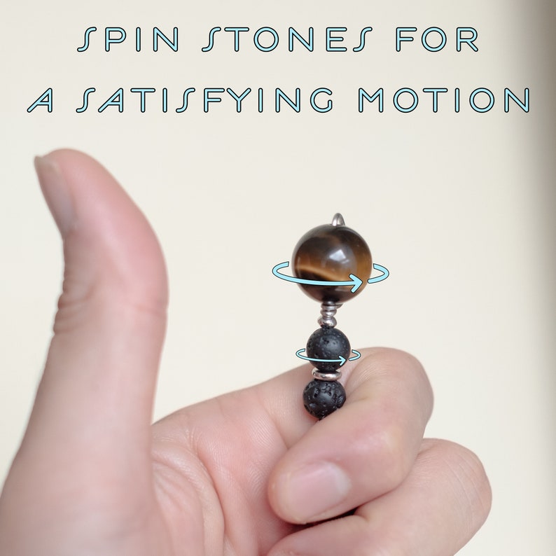 Diffuser Spinner Fidget for Aromatherapy | Lava Stone Crystal Sensory ...