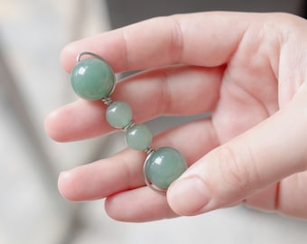 Aventurine Hand Fidget Toy For Hair And Skin Picking Relief | Calming Handmade Crystal Toy