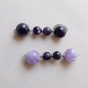Amethyst Stim Toy for Hair and Skin Picking Support | Crystal Roller Fidget Toy and Spinner image 5