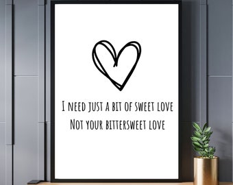 James Arthur-tekstafdruk: Bitter Sweet Love Song (digitale download)