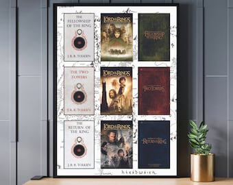 Lord of the Rings Poster A3 – Fantasy Movie Wall Art – Middle‑earth Print – Tolkien Inspired Artwork – Gift for LOTR Fans – Epic Film Decor