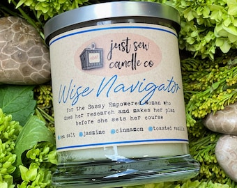 Beach Inspired Candle | Coconut Wax Candle | Wood Wick Candle | Scented Candle | Sea Salt & Jasmine Candle | Relaxing Candle | Summer Scent