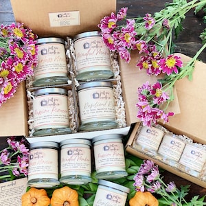 Fall Candles Gift Set | 4 Fall Scents | Fall Decor | Fall Candle Gift | Thanksgiving Candle | Fall Candle Set | Autumn Candle | Fall Gift bild 1