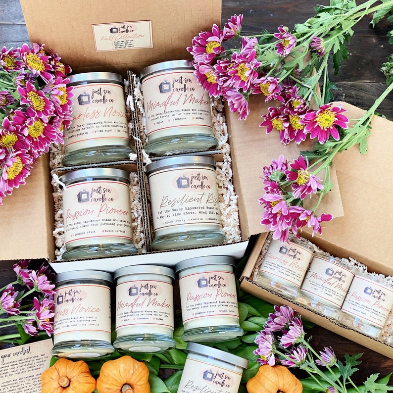 Fall Candles Gift Set | 4 Fall Scents | Fall Decor | Fall Candle Gift | Thanksgiving Candle | Fall Candle Set | Autumn Candle | Fall Gift bild 1