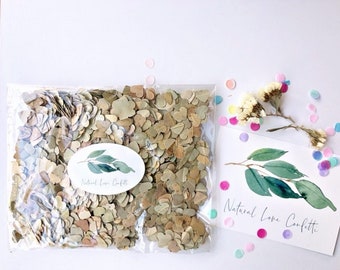 Eco-friendly confetti, heart shaped eucalyptus gum leaf, bulk bag, biodegradable leaves, 15 small handfuls, 60g