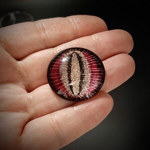 Hand Painted Glass Cabochon (item#2)