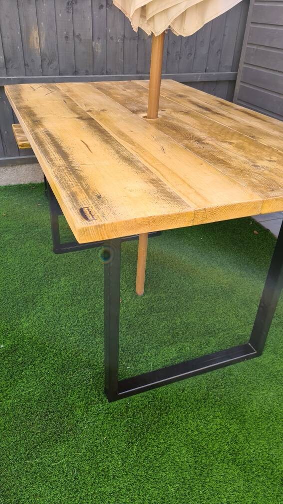 Garden/patio exterior dining table with benches PLEASE READ Etsy