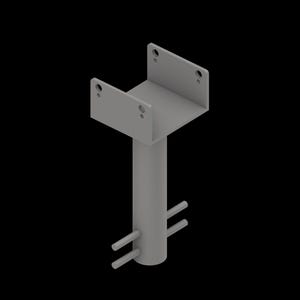 Erhöhte 6x6 Holzpfostenhalterungen | In Beton eingebettet | Für Decks, Winterräume, Pergolen, und mehr!