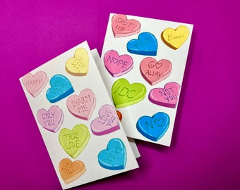 Valentine's Day Card - Heart Love Messages & Anti-Love Messages