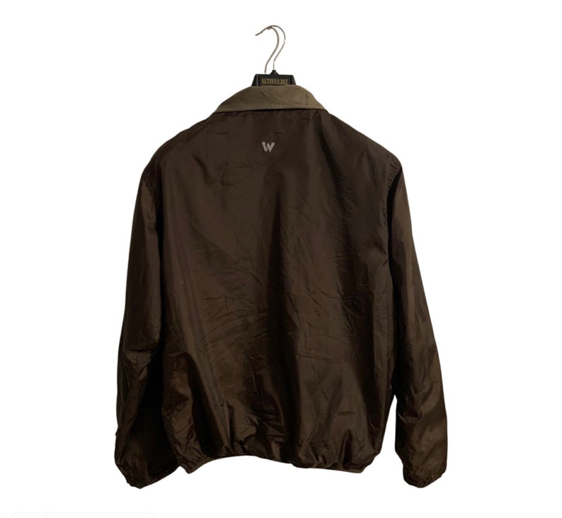 Brown Windbreaker Jacket - Etsy