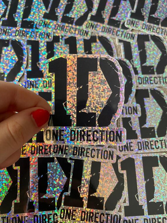 One Direction Logo Glitter Holographic Sticker 1d Logo Etsy Ireland