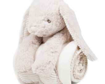 Personalised Rabbit and Blanket Gift
