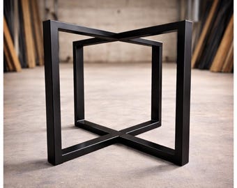Table Base Orion table legs cross frame table runners steel metal dining table desk conference table