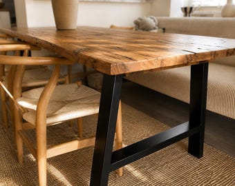 2 x metal table legs, metal frame, shape A