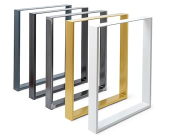 2 x Table Frame Legs - Sleek, Modern Metal Legs Perfect for desks