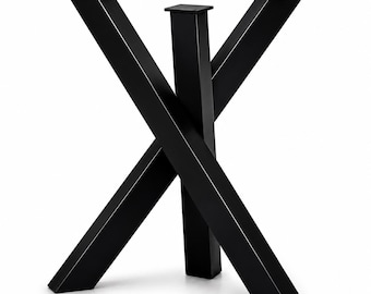Table Base Libra table legs cross frame table runners steel metal dining table desk conference table Profil: 8x4 cm