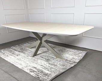 Dining table made of ceramic with grey table base Spider