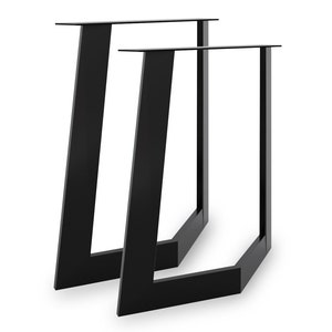 Table Legs, Steel Table Legs (set of 2), Dining Table, Desk Legs, Furniture Legs, Industrial Table New Design Trapezoid