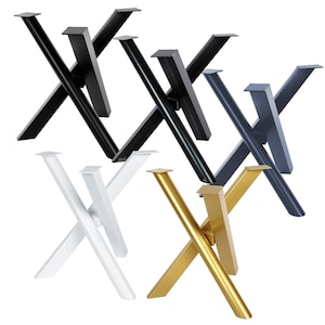 Table Base Milano table legs cross frame table runners steel metal dining table desk conference table