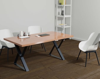 Two Industrial Table Legs X -Form.