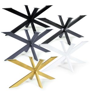Table Base Spider table legs cross frame table runners steel metal dining table desk conference table