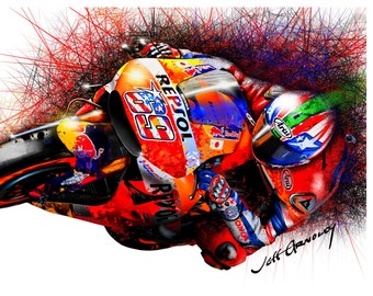 Nicky Hayden "Kentucky Kid" - Downloadable MotoGP Art