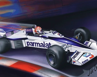 Nelson Piquet - Brabham F1 - Downloadable Art