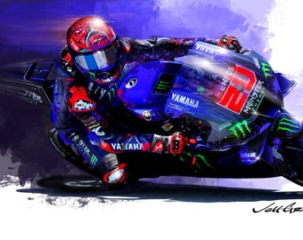 Fabio Quartararo - Yamaha MotoGP - Illustrations MotoGP à télécharger