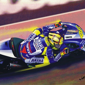 Valentino Rossi - Yamaha - Downloadable MotoGP Art