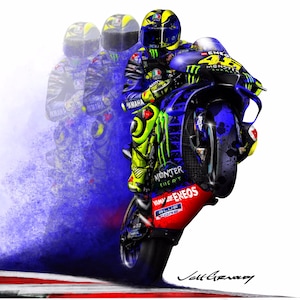 Valentino Rossi The Doctor 46 Movistar Yamaha Large Decal sticker