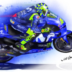 Valentino Rossi &quot;The Doctor&quot; - Yamaha - Downloadable MotoGP Art