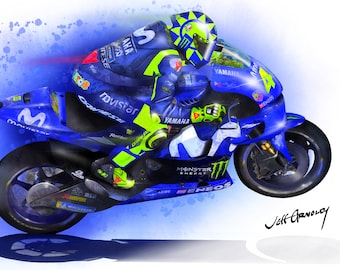 « Le docteur » de Valentino Rossi - Yamaha - Illustrations MotoGP à télécharger