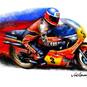 Pat Hennen - Suzuki 500 - Downloadable MotoGP Art
