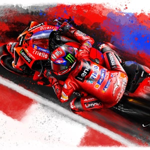 Francesco &quot;Pecco&quot; Bagnaia - Ducati MotoGP -  Downloadable MotoGP Art