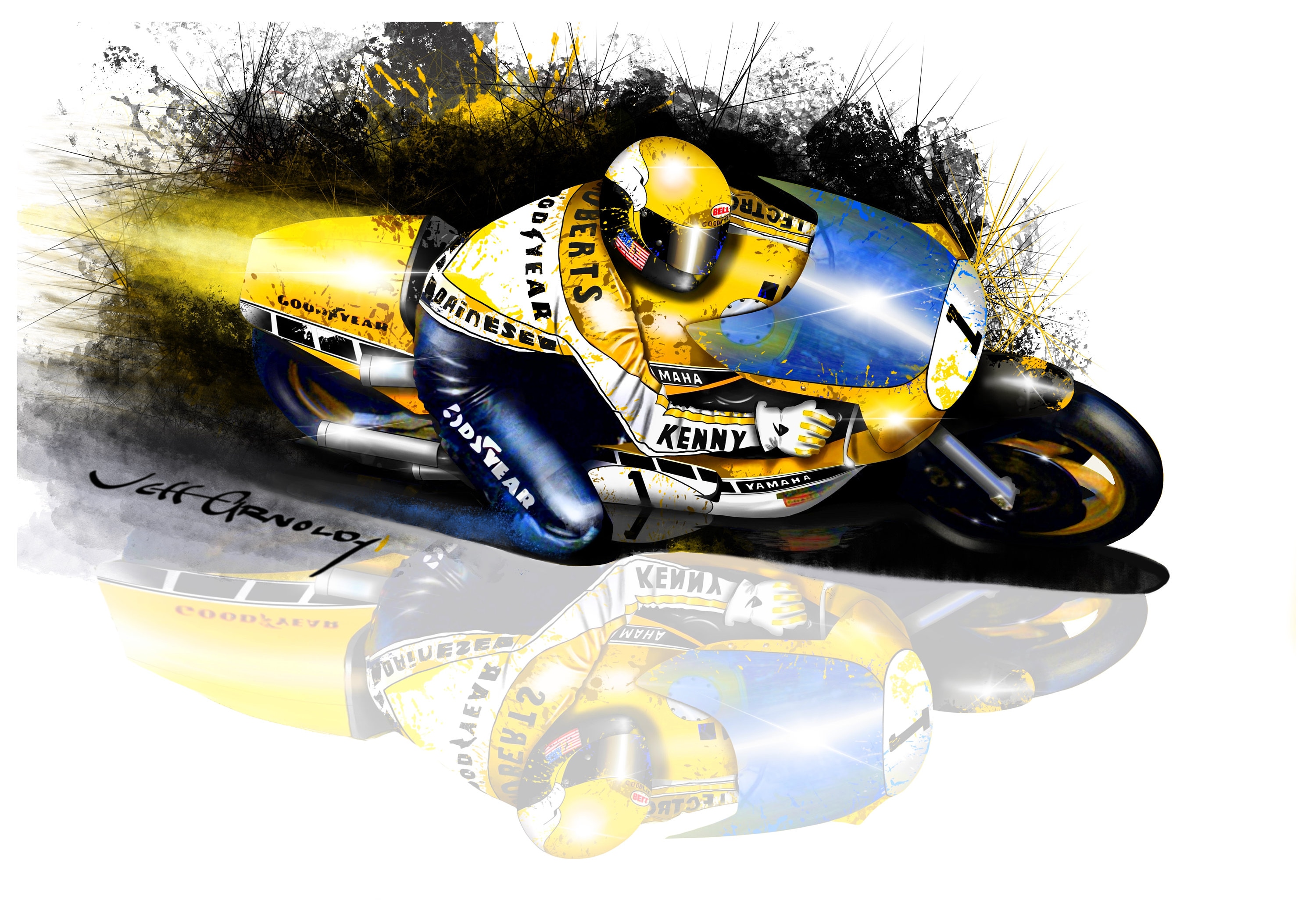 Kenny Roberts Yamaha - Etsy