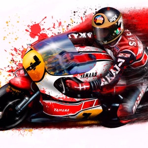 Barry Sheene - Yamaha 500  - Downloadable MotoGP Art