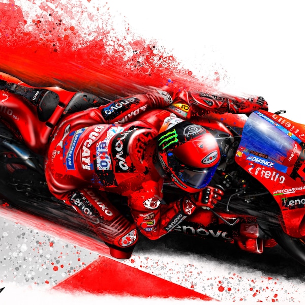 Pecco Bagnaia - Ducati MotoGP - Downloadable MotoGP Art