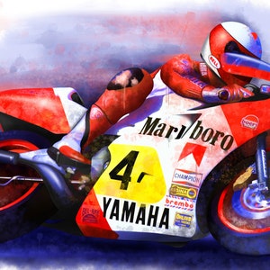 Eddie Lawson - Yamaha/Marlboro YZR500 - Downloadable MotoGP Art