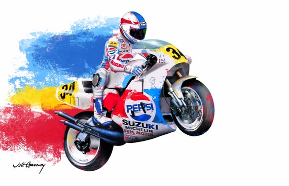 Kevin Schwantz - Suzuki/Pepsi 500 - Downloadable MotoGP Art
